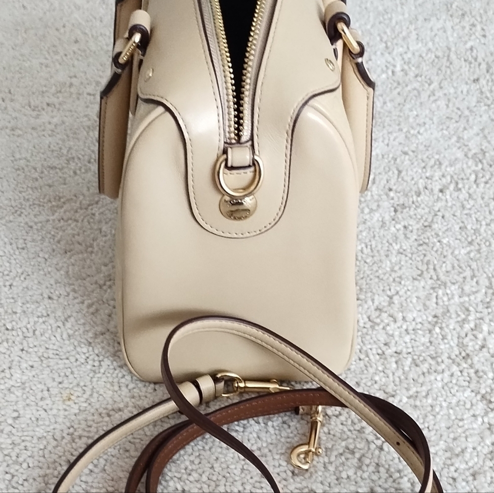 Coach Mini Bennett Solid & Embossed Leather Satch… - image 3